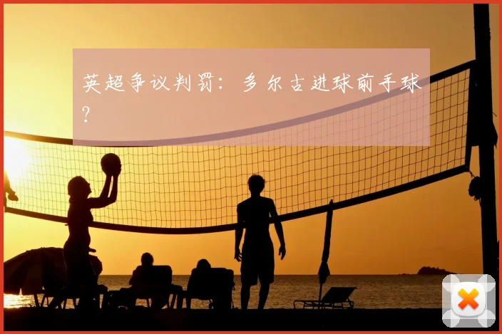英超争议判罚：多尔古进球前手球？
